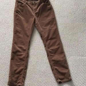 Buffalo mid rise slim leg corduroy pants